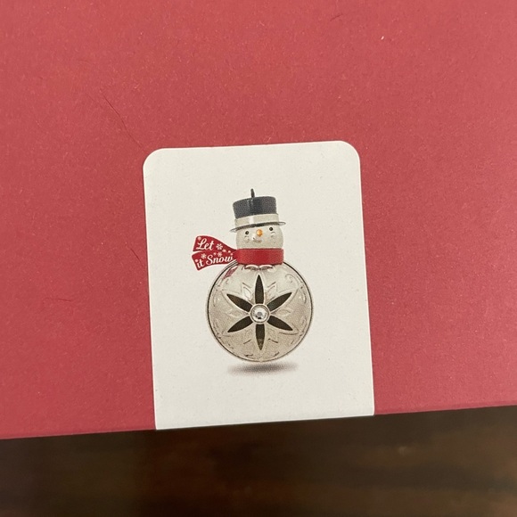 Hallmark Keepsake Silver and Red Let It Snowman Ornament - Picture 4 of 4